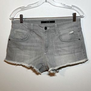 NWT Joe’s Jeans Gray Distressed Cut Off Shorts. Size 28. Excellent condition
